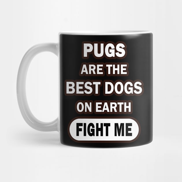 Pug Animal Lover Dog Puppy Pug Mug by FindYourFavouriteDesign